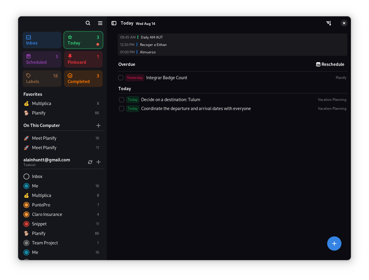 Planify GTK desktop app