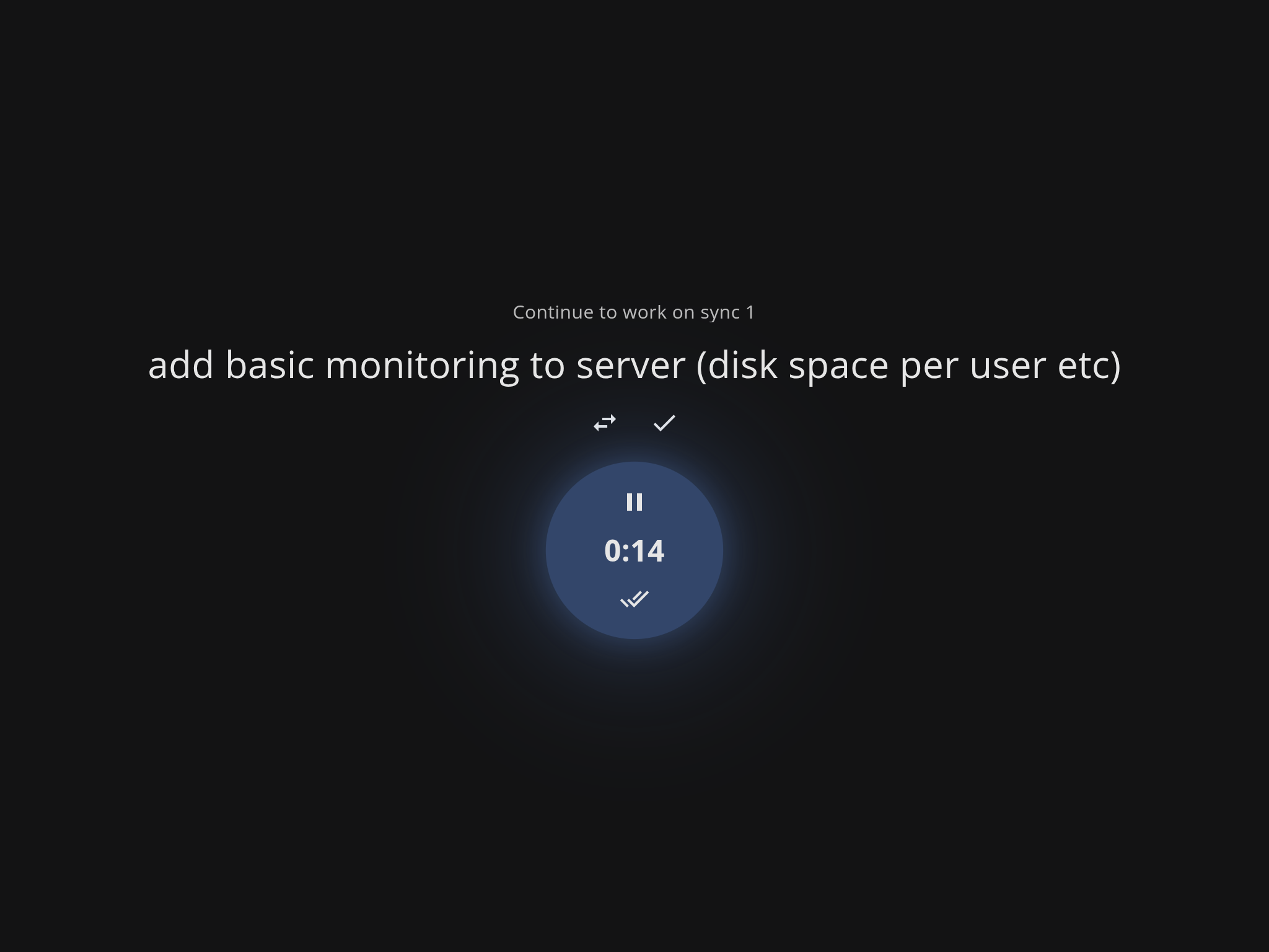Time tracking during a focus session